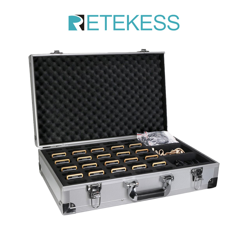 กล่องเก็บเคส Retekess สําหรับ V112 และ PR13 วิทยุ FM 50 พอร์ต