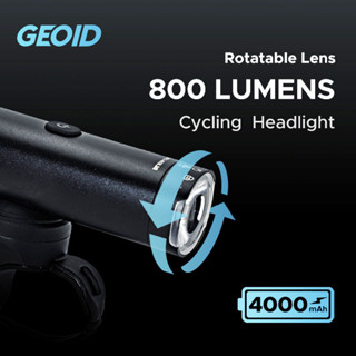 [รับประกันอย่างเป็นทางการ] Geoid ไฟฉาย LED 600 800 1200LM ชาร์จ USB กันน้ํา สําหรับติดด้านหน้ารถจักรยาน