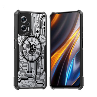 Mechanical Watch Mobile phone Case Motorola Moto G82 G73 G72 G62 G52 G42 G41 G32 G23 G14 G13 E22S E13 Edge 40 30 20 Shockproof Casing Transparent Circuit Board PC Protective Cover