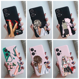 เคสโทรศัพท์มือถือ แบบนิ่ม บางพิเศษ ลายเด็กผู้หญิง สําหรับ Xiaomi Poco F5 PocoF5 Pro Redmi Note 12 2023 Poco F 5