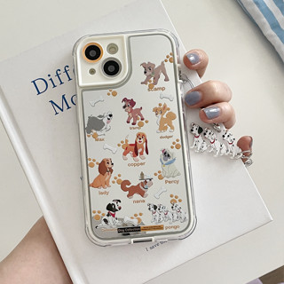 เคสโทรศัพท์มือถือ TPU แบบนิ่ม ลายสุนัข พร้อมจี้ สําหรับ iphone 14 Pro Max 13 Pro Max 12 Pro Max