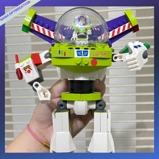 ของเล่นบล็อกตัวต่อจีน Buzz Lightyear mecha สไตล์คลาสสิก ข้อต่อขยับได้ สําหรับเด็ก