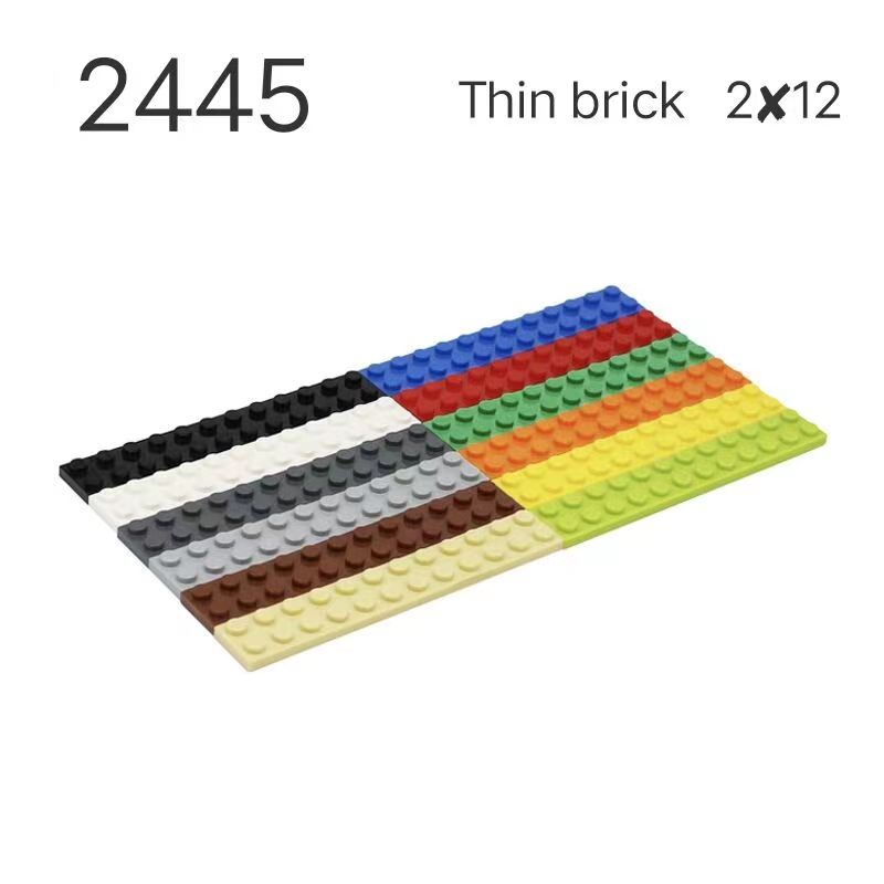 บล็อกตัวต่ออิฐ ขนาดเล็ก 2x12 อุปกรณ์เสริม สําหรับเด็ก 2445