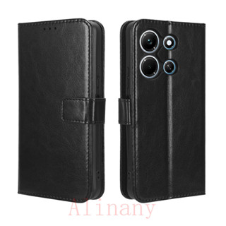 infinix Note 30i เคส Leather Case เคสโทรศัพท์ Stand Wallet infinix Note30i เคสมือถือ Cover