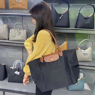 ★Spot stock★ Longchamp Le Pliage 1899 089 Classic Lady's shoulder slung handbag Folding waterproof leisure fashion Tote bag