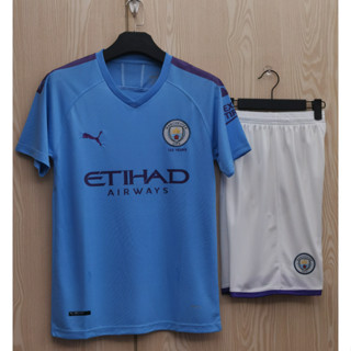 เสื้อกีฬาแขนสั้น ลายทีมชาติฟุตบอล AAA 19 20 M city Home ชุดเหย้า สําหรับผู้ใหญ่