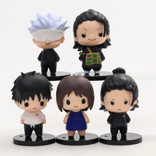 ตุ๊กตาฟิกเกอร์ PVC อนิเมะ Jujutsu Kaisen POP styles 0 Capsule Gojo Satoru Geto Figura Suguru Okkotsu Yuta สําหรับตกแต่ง 5 ชิ้น ต่อชุด