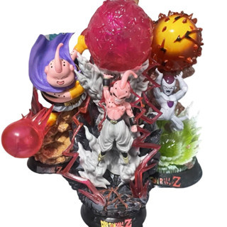 โมเดลฟิกเกอร์มังกร มีไฟ LED Spirit Bomb Son Battle Explosion Wave Majin Buu Death Beam Frieza ของเล่น ของขวัญคริสต์มาส