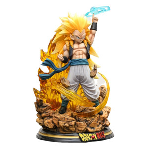 โมเดลฟิกเกอร์ อนิเมะ Dragon Figure Z Super Saiyan 3 Gotenks Figura GK ของเล่น ของขวัญคริสต์มาส