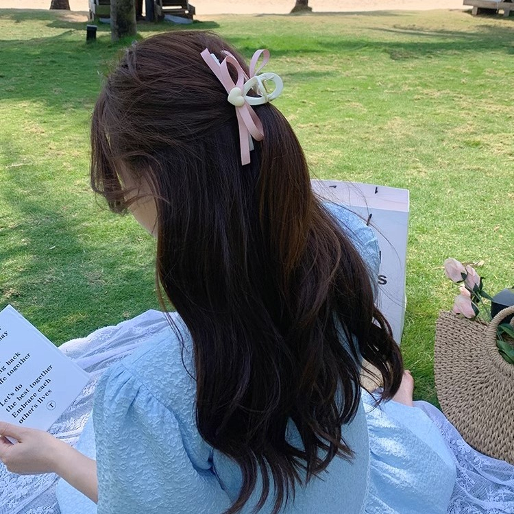 กิ๊บติดผม ริบบิ้นโบว์ หัวใจ น่ารัก แฟชั่นฤดูร้อน สไตล์เกาหลี สําหรับนักเรียน ผู้หญิง ของขวัญ