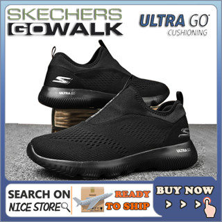 [penghantaran Ekspres] Ultra Light Skechers_Go-walk6 Ultra-GO รองเท้าผ้าใบลําลอง ระบายอากาศ น้ําหนักเบา สําหรับผู้ชาย เหมาะกับการเล่นกีฬา เดินทาง