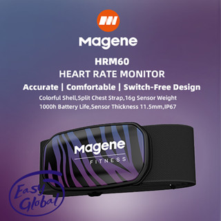 Magene HRM60 HRM สายรัดแขนวัดอัตราการเต้นของหัวใจ กันน้ํา IP67 ANT+ สําหรับออกกําลังกาย