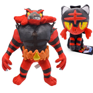 หมอนตุ๊กตานุ่ม รูปการ์ตูนโปเกม่อน Alola Litten Evolution Incineroar Tiger ขนาด 20-33 ซม. ของขวัญวันเกิด คริสต์มาส สําหรับเด็ก