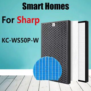 เครื่องฟอกอากาศ Sharp รุ่น KC-WS50P-W HEPA และไส้กรองดับกลิ่น