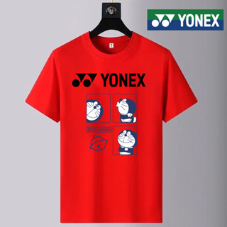 Yonex เสื้อยืดกีฬาแบดมินตัน แขนสั้น แห้งเร็ว ลาย “Doraemon” แฟชั่นฤดูใบไม้ผลิ ฤดูร้อน สําหรับผู้ชาย และผู้หญิง 2023