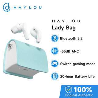 Haylou ชุดหูฟังบลูทูธ -35dB ANC แบตเตอรี่ 20 ชั่วโมง สําหรับผู้หญิง