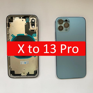 ใหม่ล่าสุด เคสแบตเตอรี่ ด้านหลัง DIY แบบเปลี่ยน สําหรับ x up to 13pro Chasiss x like 13 Pro x to 13 Pro