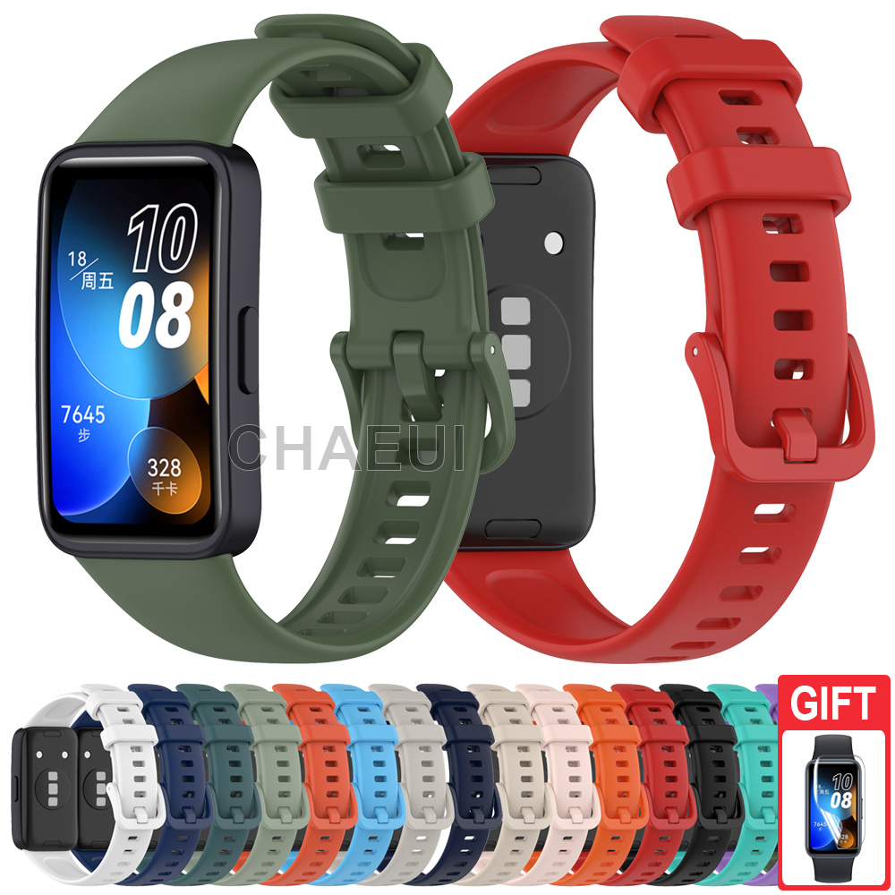 สายรัดซิลิโคนสร้อยข้อมือสายรัดข้อมือเปลี่ยนสําหรับ Huawei Band 11 Pro 10 9 8 7 6 / Honor Band 6