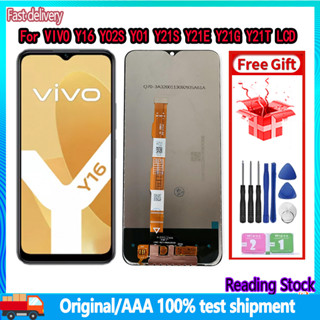 อะไหล่หน้าจอสัมผัส LCD แบบเปลี่ยน สําหรับ VIVO Y16 Y02S Y01 Y21S Y21E Y21G Y21T