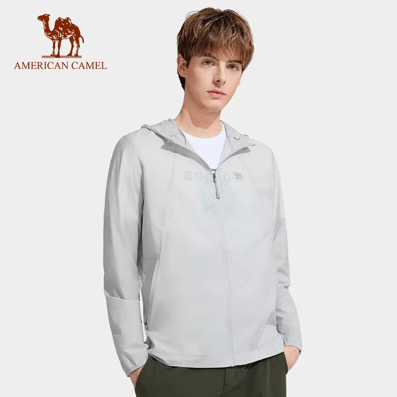 American CAMEL เสื้อแจ็กเก็ต ผ้าเรยอน กันแดด ระบายอากาศ ป้องกันรังสีอัลตราไวโอเลต แห้งเร็ว สําหรับผู้ชาย และผู้หญิง