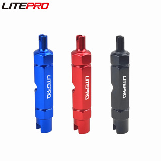 Litepro ประแจถอดวาล์วจักรยาน อลูมิเนียมอัลลอย อเนกประสงค์