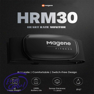 Magene HRM30 HRM60 เซนเซอร์วัดอัตราการเต้นของหัวใจ บลูทูธ และ ANT โหมดเซนเซอร์คู่ สําหรับจักรยานกลางแจ้ง WAHOO IGS Bryton Magene Fitness Magene Fitness