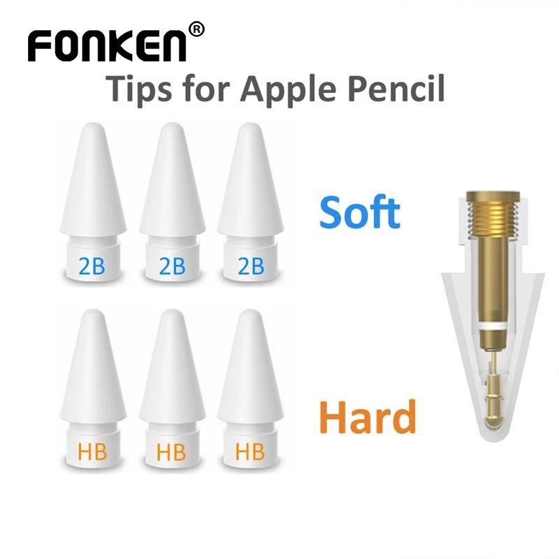 Fonken ปลายดินสอ สองชั้น 2B HB สําหรับ i-Pad IP Stylus 1st 2nd Generation