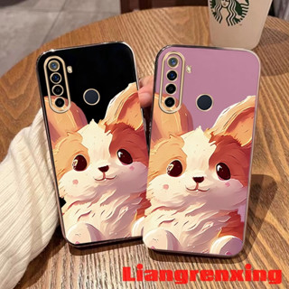 เคสโทรศัพท์มือถือ ซิลิโคนนิ่ม กันกระแทก ลายการ์ตูนสุนัข สําหรับ realme 5 realme c3 realme 5i realme 6i realme 5 pro DDHHG01