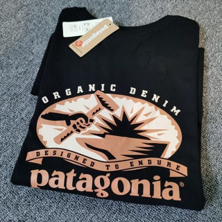 เสื้อยืดแขนสั้น ผ้าฝ้าย พิมพ์ลาย Patagonia สําหรับผู้ชาย