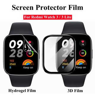 ฟิล์มไฮโดรเจลนิ่ม ป้องกันรอยขีดข่วน เต็มจอ 3D สําหรับ Redmi Watch 3 3 Lite