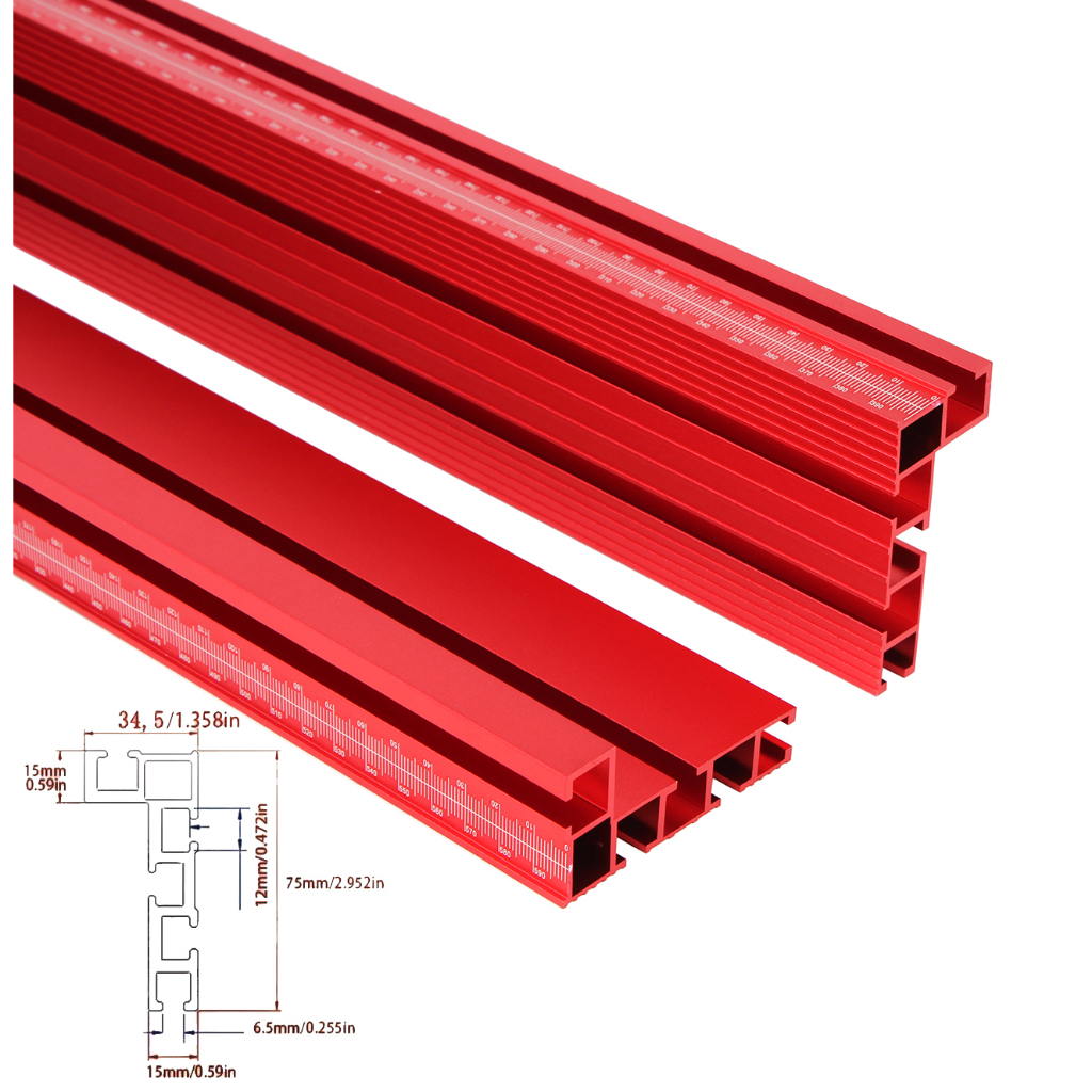 1Pc 40/60mm 75 Type Aluminium Profile Fence Miter Track Backer Sliding Brackets T-Slot For Table Saw