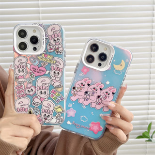 เคสโทรศัพท์มือถือ ลายกระต่าย สองด้าน สําหรับ iPhone 14ProMax 13 iPhone11 12 ProMax