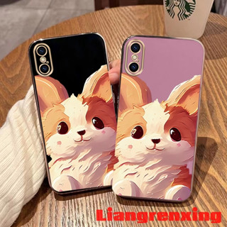 เคสโทรศัพท์มือถือ ซิลิโคนนิ่ม กันกระแทก ลายการ์ตูนสุนัข สําหรับ iphone x s xr xs max DDHHG01