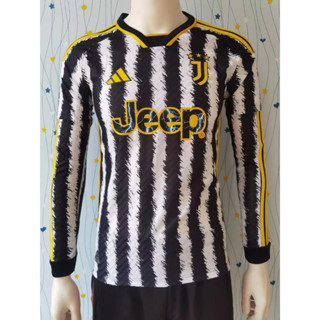 เสื้อกีฬาแขนยาว ลายทีมชาติฟุตบอล Juventus Player 23-24 ชุดเหย้า สําหรับผู้ชาย ไซซ์ S - 2XL