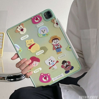 เคสซิลิโคนใส ลายการ์ตูน Toy Story สําหรับ iPad 10.2 9th 8th 7th Generation Air 4 Air 5 10.9 10.5 Pro 11 2022 10th 10.9