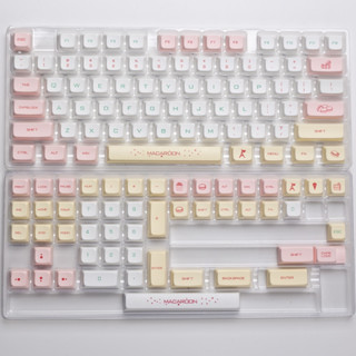 ปุ่มกดคีย์บอร์ด PBT XDA สีมาการอง สําหรับ Cherry Gateron MX Switches