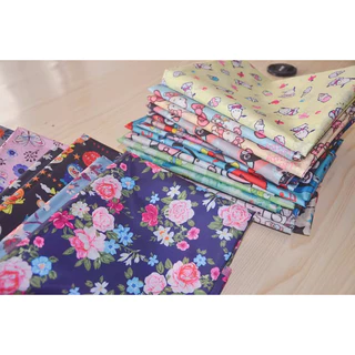 190T โพลีเอสเตอร์ taffeta การพิมพ์ดิจิตอลผ้ากันน้ํา PU เคลือบบางและเบา DIY Handmade เย็บร่มกระเป๋าช้อปปิ้งแบบใช้ซ้ําได้ผ้า