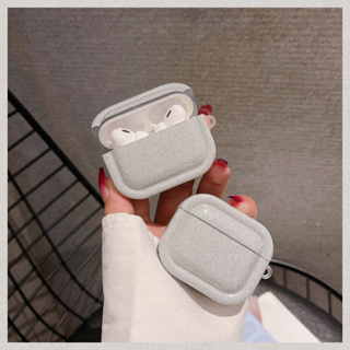 เคสหูฟัง TPU ลายกลิตเตอร์ สีเงิน สําหรับ Airpods 3rd 2023 Airpods Pro2 Airpods Pro Airpods 2gen