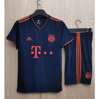 เสื้อกีฬาแขนสั้น ลายทีมชาติฟุตบอล Bayerns third away game 19 20 AAA ชุดเหย้า สําหรับผู้ใหญ่