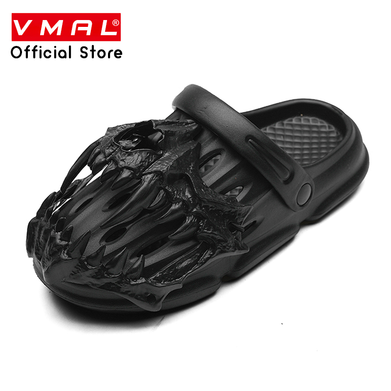 38-45 ขนาดฤดูร้อน Venom Hole หนาSoled ความสูงแฟชั่น All-Match กีฬาในร่มกลางแจ้งอินเทรนด์รองเท้าแตะ Slipp