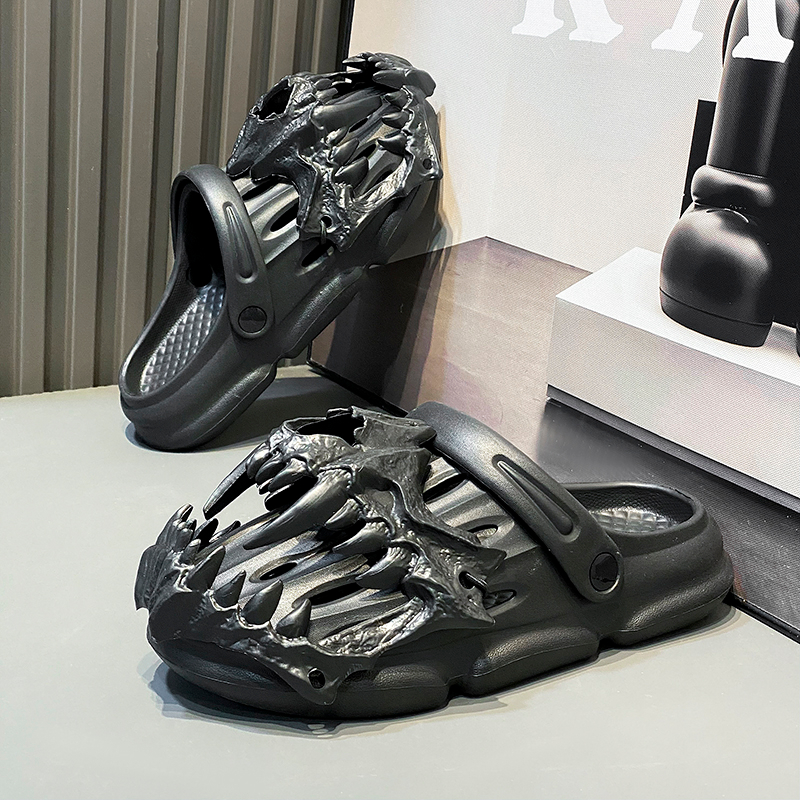 38-45 ขนาดฤดูร้อน Venom Hole หนาSoled ความสูงแฟชั่น All-Match กีฬาในร่มกลางแจ้งอินเทรนด์รองเท้าแตะ Slipp - รูปที่ 7