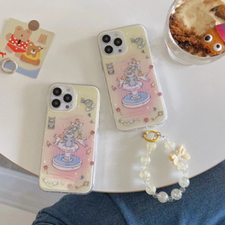 เคสโทรศัพท์มือถือ tpu นิ่ม ลายม้าหมุนนางฟ้า สําหรับ iPhone 12Pro 14 14promax 14pro 12promax 13pro