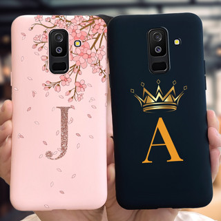 เคสโทรศัพท์ ซิลิโคนนิ่ม กันกระแทก ลายตัวอักษรมงกุฎ แฟชั่น สําหรับ Samsung Galaxy J8 2018 J810F DS J810G DS J8 2018