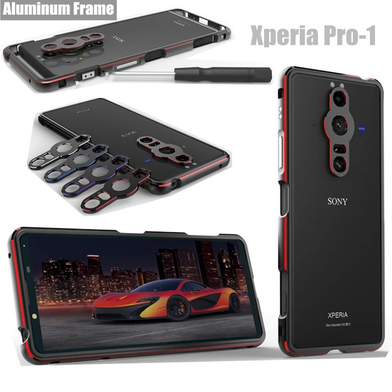 Luxury Bumper Case For Sony Xperia Pro-I Pro I 1 Metal Aluminum Frame For Song Xperia Proi Luxury Sh