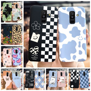 เคส Samsung Galaxy J8 2018 J810F J810Y J810G สีลูกกวาด ผิวด้าน นิ่ม TPU ซิลิโคน บาง เคสโทรศัพท์