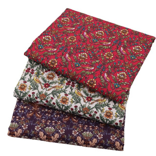 (มาใหม่) ผ้าฝ้ายกว้าง 160 ซม./60 '', ดอกไม้และนกออกแบบเสื้อผ…