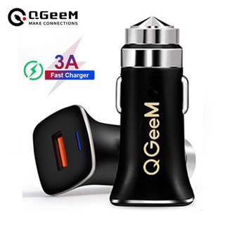 Qgeem QC 3.0 อะแดปเตอร์ชาร์จ USB 3.0 ชาร์จเร็ว สําหรับ iPhone Xiaomi Mi 9 Redmi