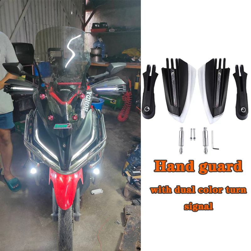 Hand Guard พร้อมไฟเลี้ยว LED CLICK160 150 CLICK 125i XRM125 CRF150L RAIDER 150 อุปกรณ์เสริมรถจักรยาน