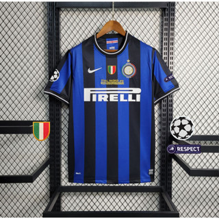 เสื้อกีฬาแขนสั้น ลายทีมชาติฟุตบอล Inter Milan 09/10 ชุดเหย้า UCL Final edition ไซซ์ S-2XL