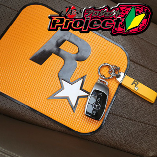 Gta R Star แผ่นเจลเหนียว กันลื่น PVC สําหรับวางโทรศัพท์มือถือ แว่นกันแดด แดชบอร์ดรถยนต์ JDM